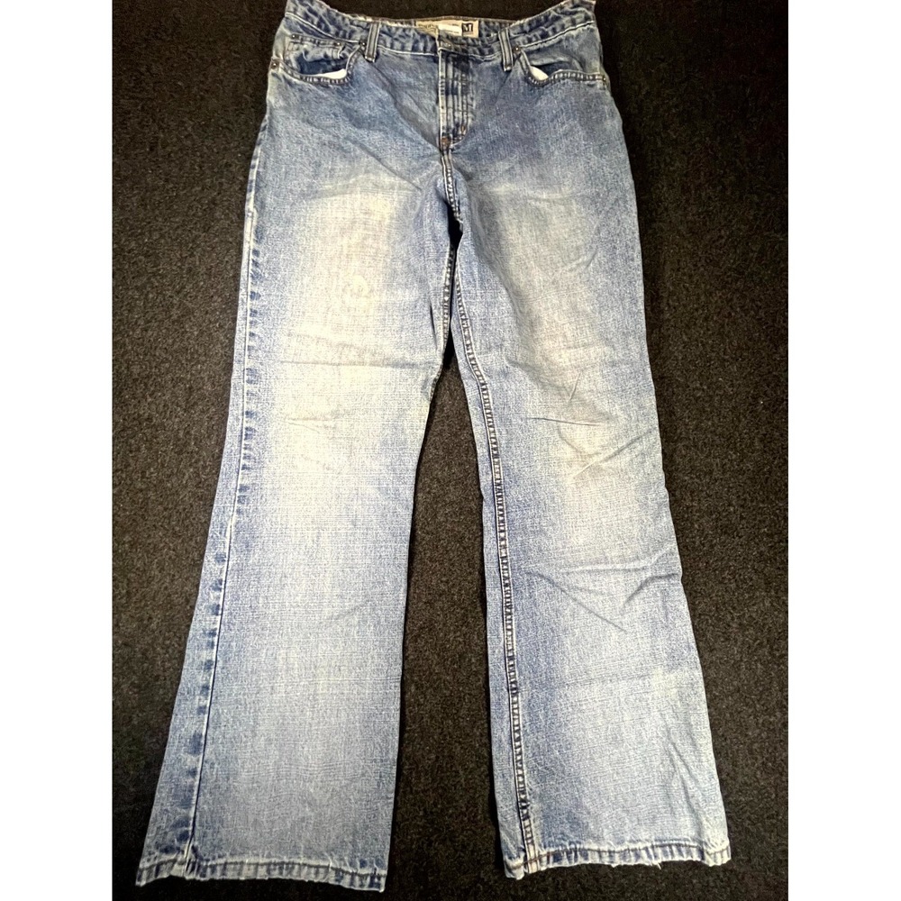 Y2K Maurices Bootcut Jeans Womens 13 14 Regular Blue‎ Cotton Denim Mid Rise Logo